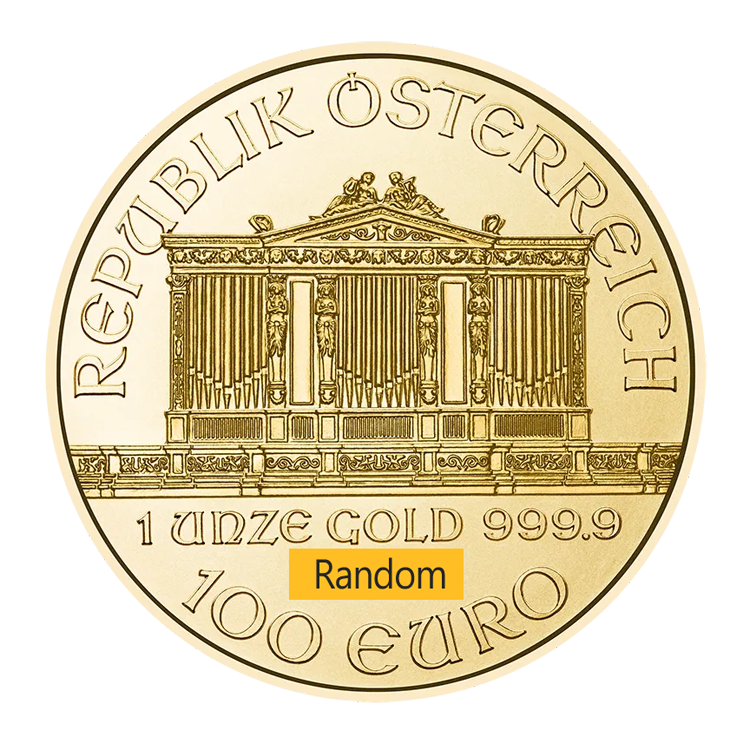 Austria Philharmonic 1oz Gold Coin BU (Random Year)