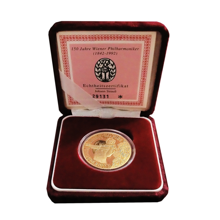 150th Anniversary of Vienna Philharmonic Johann Strauss Proof