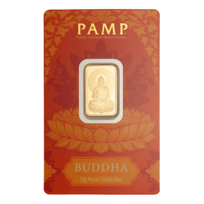 PAMP Suisse Budda with lotus 5g minted bar