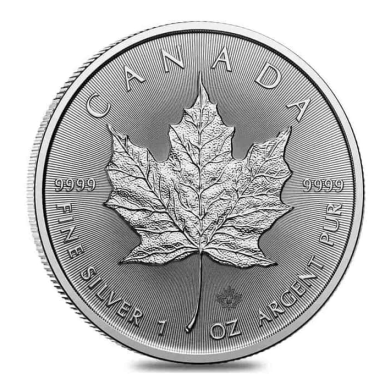 Canadian 2025 Maple Leaf  1oz silver Coin BU