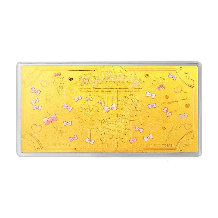 My Mellody Carousel 1g Gold bar