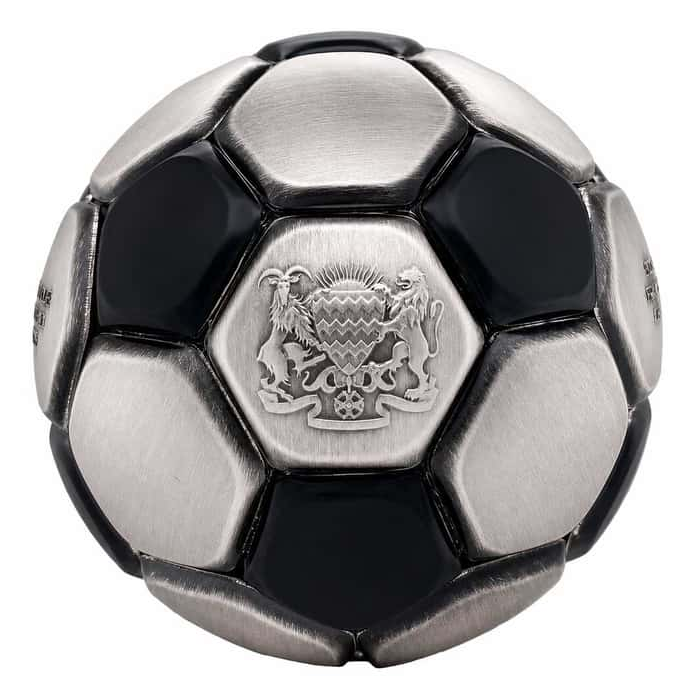 Soccer Ball Spherical 30g Antiqued Coin