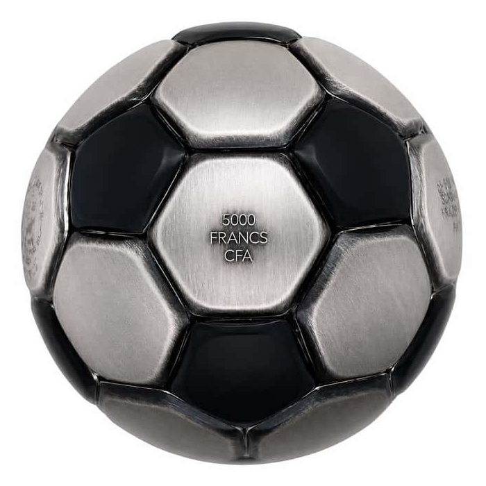 Soccer Ball Spherical 30g Antiqued Coin