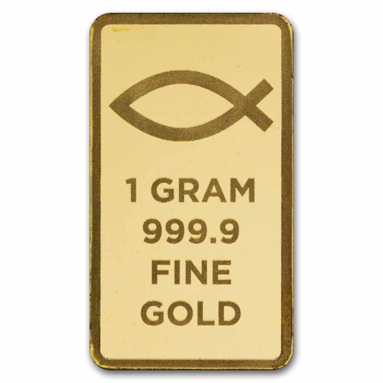Pamp Blessings of Jesus 1g Gold Bar(Dove & Cross TEP)