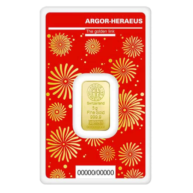 Argor Heraeus 5g Lunar Dragon minted bar