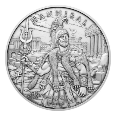 Legendary Warriors 1oz Hannibal silver Round