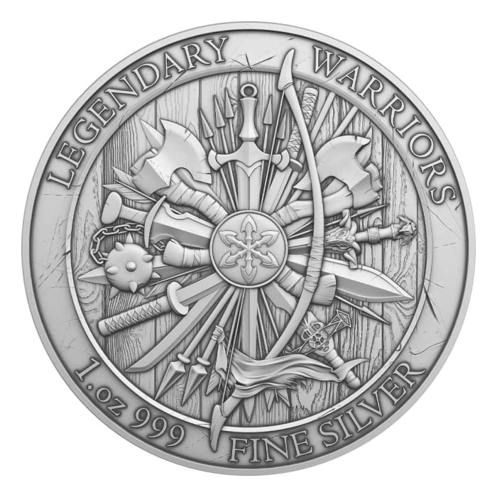 Legendary Warriors 1oz Alexander The Great silver Round