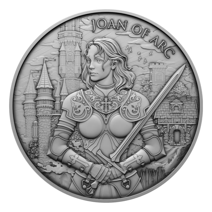 Legendary Warriors 1oz Joan of Arc silver Round