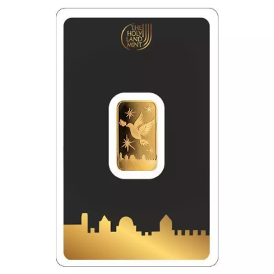 Israel mint Dove of peace 2g minted bar