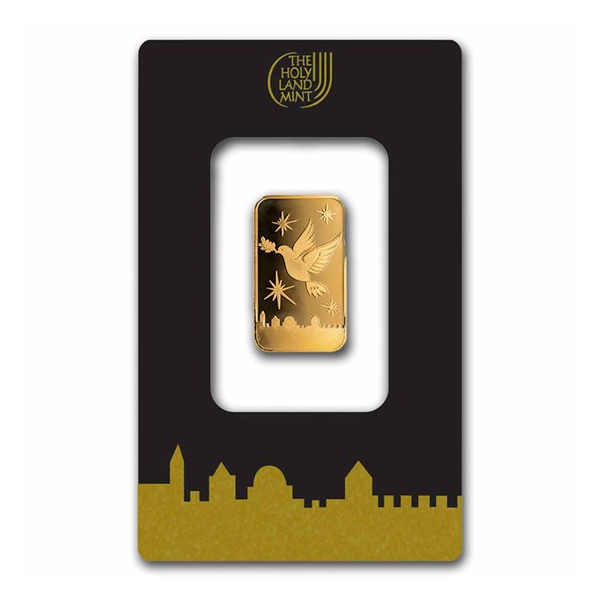 Israel mint Dove of peace 5g minted bar