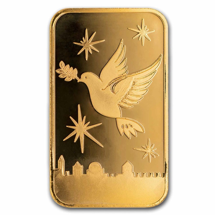 Israel mint Dove of peace 5g minted bar