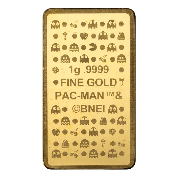 Pamp Suisse 1g Pac-Man 45th Anniversary Gold Bar