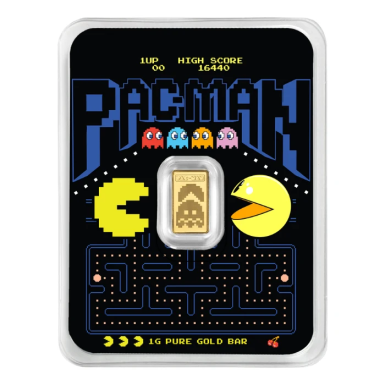 Pamp Suisse 1g Pac-Man 45th Anniversary Gold Bar