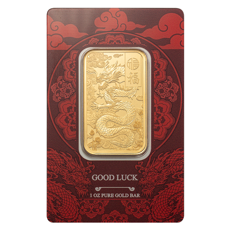 Pamp Suisse 1oz Good luck Yellow Dragon