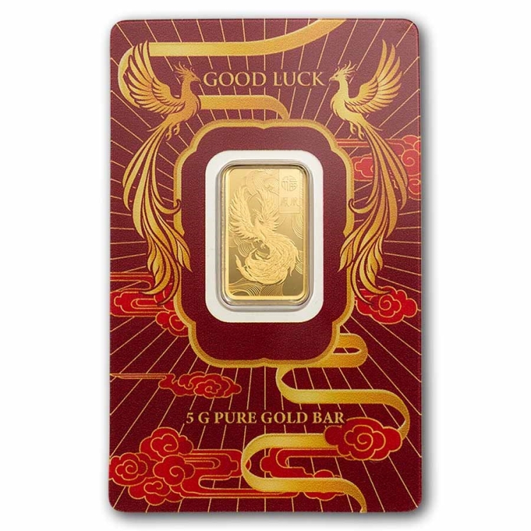 Pamp Suisse 5g Good luck Phoenix minted bar