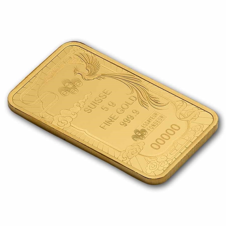 Pamp Suisse 5g Good luck Phoenix minted bar