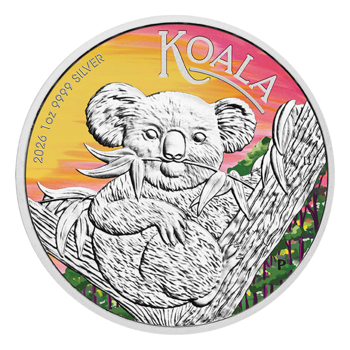 Australian 2026 Koala 1oz coloured Silver coin in Card (ANDA Special Edition)