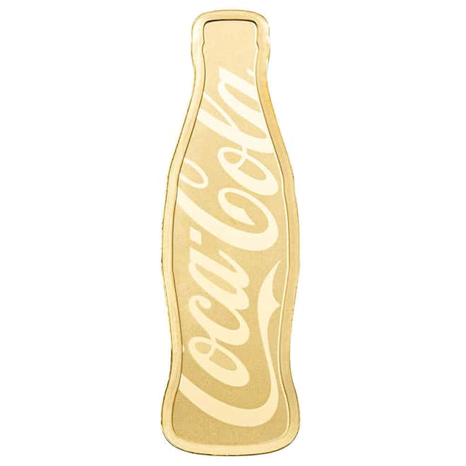Pamp Suisse coca-cola 5g Shaped Gold Coin Bar