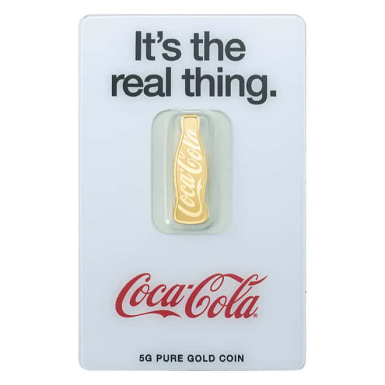 Pamp Suisse coca-cola 5g Shaped Gold Coin Bar