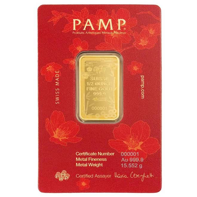Pamp Suisse 1/2oz Good Luck Maneki Neko Minted Bar