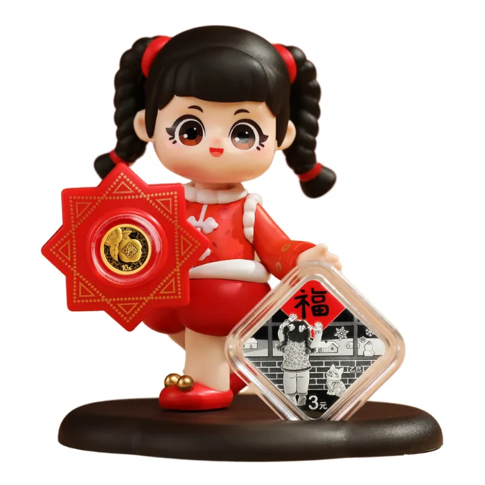 China New Year Celebration Gold and silver coin