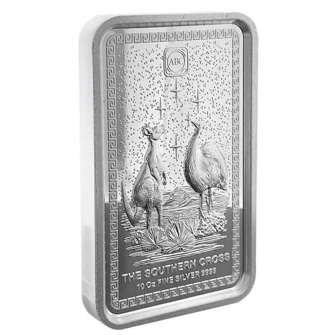 Southern Cross High Relief 10oz silver Bar