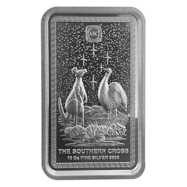 Southern Cross High Relief 10oz silver Bar