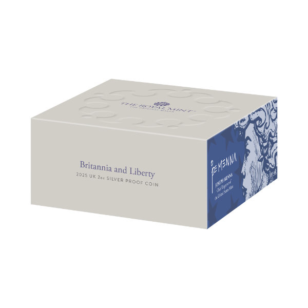 2025 Britannia and Liberty 2 oz Silver Proof Coin