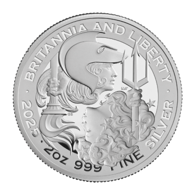 2025 Britannia and Liberty 2 oz Silver Proof Coin