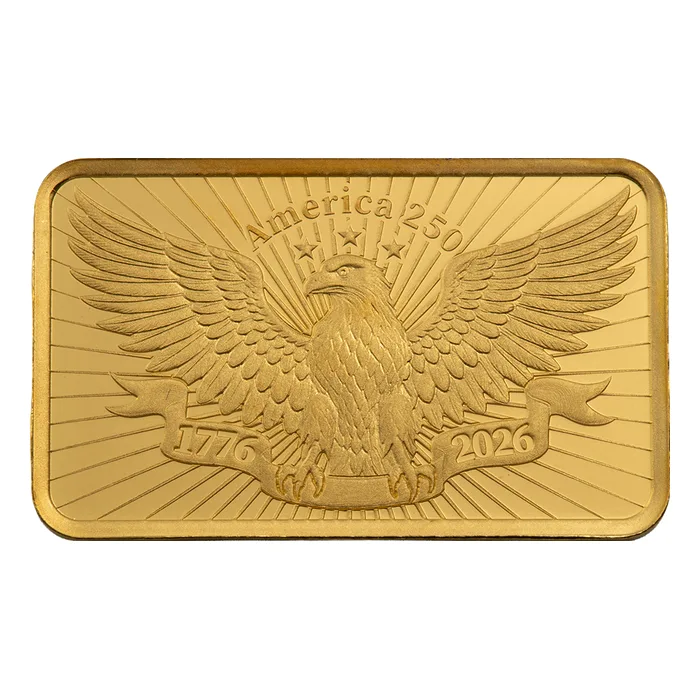 Pamp Suisse 2.5g 250th Anniversary of the USA minted Bar