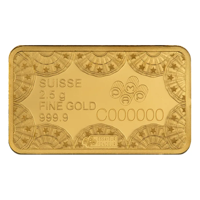 Pamp Suisse 2.5g 250th Anniversary of the USA minted Bar