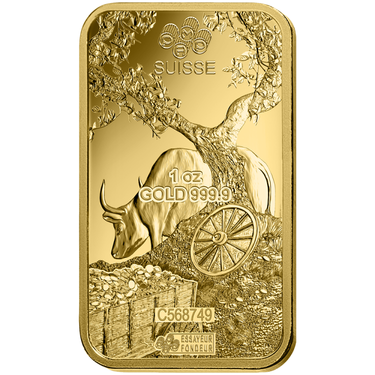 Pamp Suisse Lunar 2021 OX 1oz Gold Bar