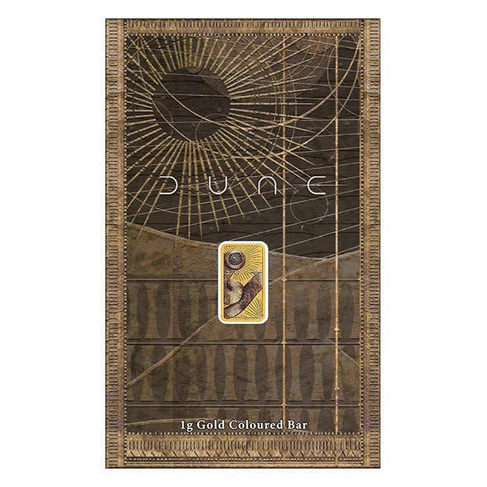DUNE Shaihulud 1g Gold coloured Minted Bar