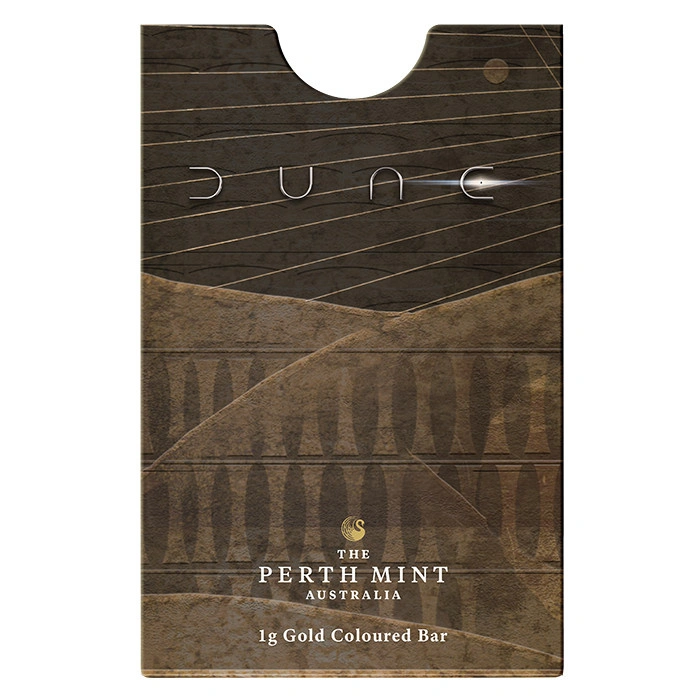 DUNE Shaihulud 1g Gold coloured Minted Bar