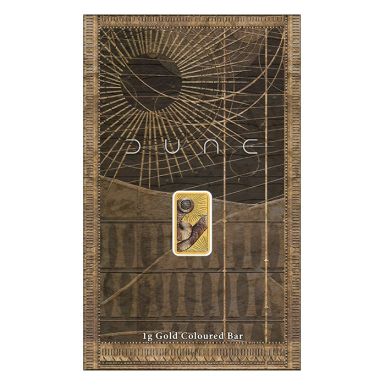 DUNE Shaihulud 1g Gold coloured Minted Bar
