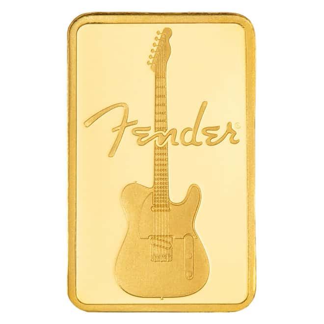 Pamp Suisse Fender 80th Ann. 1g minted bar