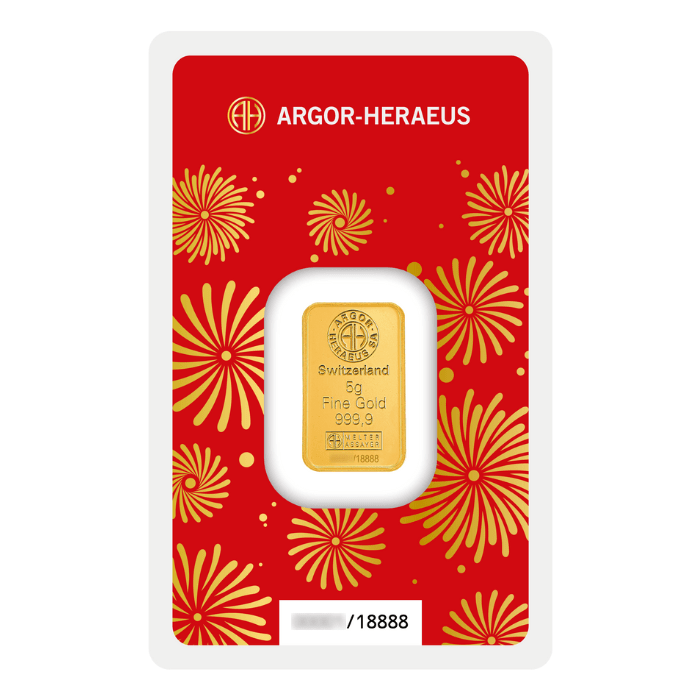 Argor Heraeus 5g Lunar horse minted bar