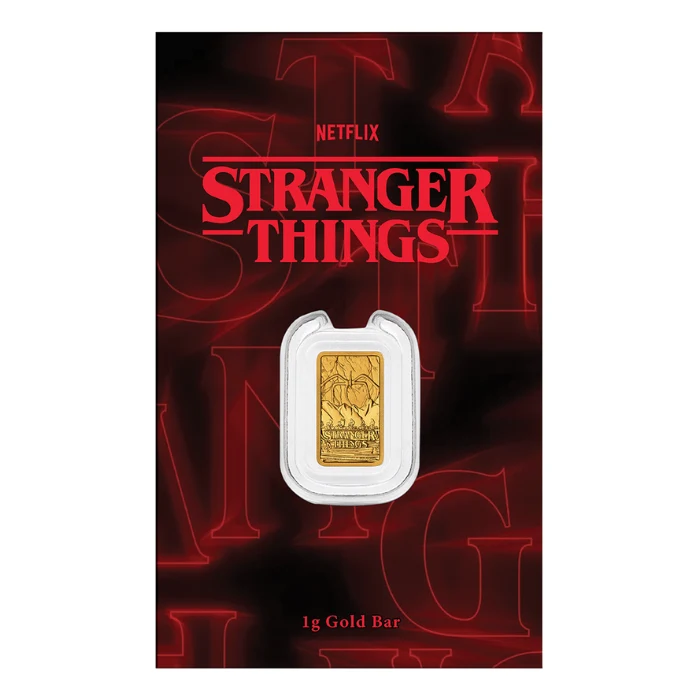 Stranger Things 1g Gold Minted Bar