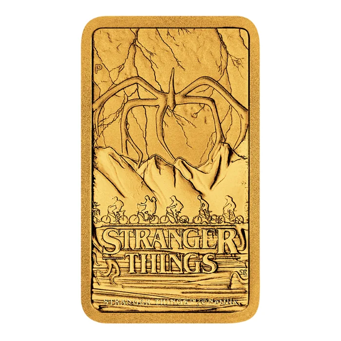 Stranger Things 1g Gold Minted Bar