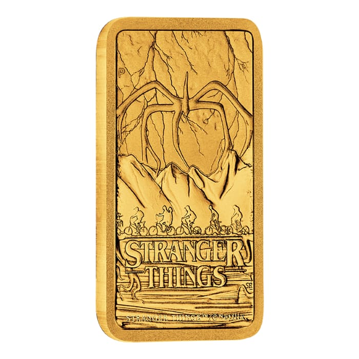 Stranger Things 1g Gold Minted Bar