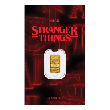 Stranger Things 1g Gold Minted Bar