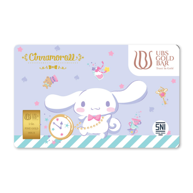 UBS Sanrio Cinnamoroll 1g minted bar